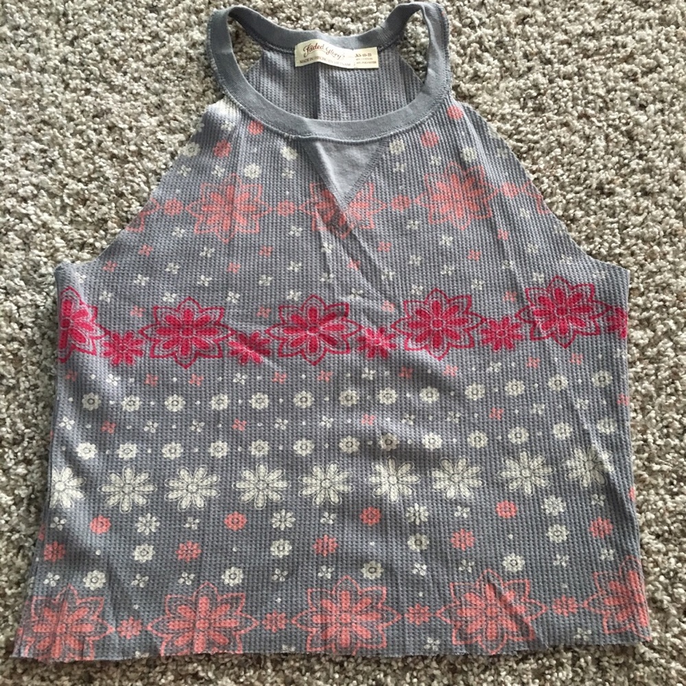 🌟CROPPED FLORAL TANK TOP🌟